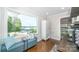 Cozy sitting area with lake views and a built-in bunk bed access point at 8005 Island View Ct, Denver, NC 28037