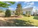 Well-maintained backyard featuring lush lawn and mature trees, creating a serene outdoor space at 8033 Pawleys Ct, Fort Mill, SC 29707