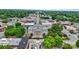 Aerial view of downtown Lincolnton, NC featuring historic architecture and mature trees at 833 Hallman Branch Ln, Lincolnton, NC 28092