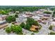 Aerial view of downtown Lincolnton, North Carolina, with historic buildings and lush greenery at 833 Hallman Branch Ln, Lincolnton, NC 28092