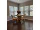 Bright breakfast nook offers a cozy spot with large windows and a view of the backyard, perfect for morning coffee at 10039 St Kitts Landing Ln, Charlotte, NC 28278