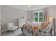 Bedroom with white dresser, chairs, patterned bedspread, and a sunlit window at 112 Nautilus Ct, Troutman, NC 28166