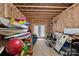 Spacious storage with exposed framework, perfect for storing equipment at 112 Nautilus Ct, Troutman, NC 28166
