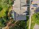 Aerial view of a townhome complex featuring fenced backyards, patios, and assigned parking, showcasing community living at 11515 Retriever Way, Charlotte, NC 28269