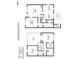 Detailed floor plan showcasing the layout of the home's two floors, dimensions included at 11515 Retriever Way, Charlotte, NC 28269