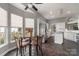 Bright eat-in kitchen with stainless steel appliances and backyard views at 12013 Regent Ridge Ln, Charlotte, NC 28278