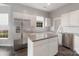 Modern kitchen with stainless steel appliances, island, and ample cabinet space at 12013 Regent Ridge Ln, Charlotte, NC 28278