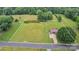 Aerial view of the home and large lot in a wooded location at 133 Jo Monni Loop, Statesville, NC 28625
