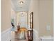 Inviting foyer boasting beautiful hardwood floors and elegant trim work, creating a warm and welcoming entrance at 1409 Tupelo Rd, Clover, SC 29710