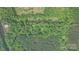 Overhead view of property nestled in a forest, highlighting privacy and nature at 1513 Shelby Hwy, Cherryville, NC 28021