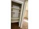 Open closet offering ample storage space with adjustable shelving, ideal for organization and maximizing space at 2020 Longleaf Dr, Charlotte, NC 28210
