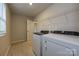 This laundry room features a washer and dryer at 2159 Sunflower Cir, Newton, NC 28658