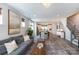 Spacious living area flowing into the kitchen, featuring modern decor and ample space for entertaining guests at 2254 Electric Ln, Charlotte, NC 28205