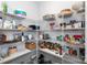 Spacious pantry with wire shelving to store all of your cooking essentials at 2254 Electric Ln, Charlotte, NC 28205