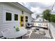 Roof deck featuring comfortable outdoor seating and a view of surrounding trees at 2254 Electric Ln, Charlotte, NC 28205