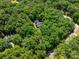 Stunning aerial view of the property nestled among lush green trees, offering privacy and a serene natural setting at 300 Hugh Crocker Rd, Matthews, NC 28104