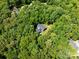 Overhead view of the home surrounded by dense green foliage, showcasing its secluded location and natural beauty at 300 Hugh Crocker Rd, Matthews, NC 28104