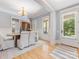 Bright dining room with hardwood floors and elegant decor at 3825 Mountain Cove Dr, Charlotte, NC 28216