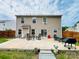 Spacious backyard showcasing a concrete patio with outdoor furniture, an outdoor dining set, and a barbecue grill at 4698 Hannah Dr, Rock Hill, SC 29732
