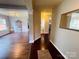Hallway leading to the living room with beautiful flooring at 4698 Hannah Dr, Rock Hill, SC 29732