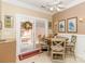 Charming breakfast nook with sliding door to a small patio and views of the backyard at 532 Wilmslow Rd, Rock Hill, SC 29730