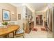 Cozy eat-in kitchen with granite countertops, stainless steel appliances, and views into another room at 532 Wilmslow Rd, Rock Hill, SC 29730