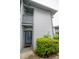 Charming entryway with vibrant blue door and manicured bushes at 5833 Harris Grove Ln, Charlotte, NC 28212
