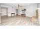 Bright living room features hardwood floors, a fireplace, and neutral paint at 5833 Harris Grove Ln, Charlotte, NC 28212