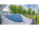 Closed in-ground community pool with clubhouse and fenced perimeter ensuring privacy and safety at 5833 Harris Grove Ln, Charlotte, NC 28212