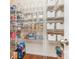 Organized pantry with wire shelving and clear storage containers at 7318 Agnew Dr, Charlotte, NC 28278