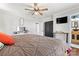 Bedroom featuring hardwood floors, and two doorways - one to a closet and one to the bathroom at 851 Gist Rd, Rock Hill, SC 29732