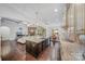 Gourmet kitchen with granite countertops, stainless steel appliances, and island at 9075 Blue Ridge Dr, Indian Land, SC 29707