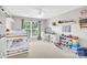 Bedroom offering plenty of storage with shelving and a bunk bed at 1031 Butterburr Dr, Matthews, NC 28104