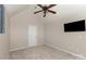 Carpeted bedroom with ceiling fan and bright window, offering a comfortable and inviting space at 108 Copes Ct, Rock Hill, SC 29732