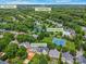 An aerial view highlights the property's location within a community, close to Lake Norman, Birkdale Village, and Macaulay Amenities at 14426 Harvington Dr, Huntersville, NC 28078
