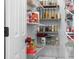 Pantry features shelving for storing canned goods, dry goods, and household supplies at 16028 Hallaton Dr, Huntersville, NC 28078