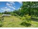 Spacious yard with various gardening structures, potential for outdoor activities, and landscaping opportunities at 1687 Windy Hill Ln, Great Falls, SC 29055