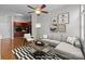 Bright living room showcasing modern furnishings, decor, and an open floor plan with the kitchen at 2125 Southend Dr # 448, Charlotte, NC 28203