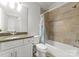 Bathroom featuring a tub and shower combo and a single vanity at 400 Hunter Ln, Charlotte, NC 28211