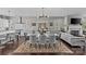 Open concept dining room with view into the living room at 4030 City Homes Pl, Charlotte, NC 28209