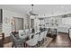 Open concept dining room with view into the kitchen at 4030 City Homes Pl, Charlotte, NC 28209