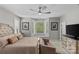 Serene main bedroom featuring a bay window, neutral decor, and ample natural light at 4030 City Homes Pl, Charlotte, NC 28209