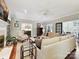 Spacious living room featuring a fireplace, modern decor and plenty of natural light at 4608 Morrowick Rd, Charlotte, NC 28226