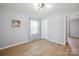 Bedroom features hardwood floors, neutral walls and ceiling fan at 502 Kings Mountain St, Clover, SC 29710