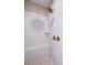 Shower with marble tile and built in bench at 6004 Quintessa Dr, Matthews, NC 28104