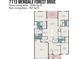 Detailed floor plan showcasing the layout of the house, including room dimensions and placement at 7113 Meridale Forest Dr, Charlotte, NC 28269
