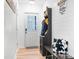 Charming entryway with shiplap walls, modern console, and neutral decor at 720 Cricket Ln, Mt Ulla, NC 28125