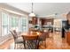 Bright kitchen featuring stainless steel appliances and an adjacent breakfast area at 100 Oakwood Meadow Dr, Mooresville, NC 28115