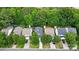 An aerial view showcases a well-maintained residential neighborhood with tree-lined streets at 1162 Willet Dr, Rock Hill, SC 29732