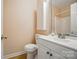 Bathroom with a white vanity, framed mirror, and a combined shower and tub at 1162 Willet Dr, Rock Hill, SC 29732